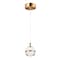 Et2 Swank 1-Light 4.5" Wide Natural Aged Brass Pendant Light E24591-93NAB - alternate 1